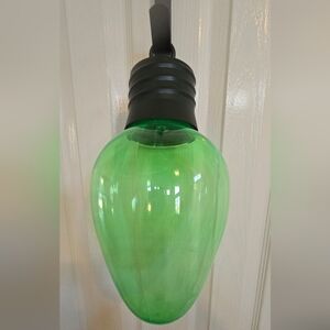 Jumbo Green Blow Mold Christmas Bulb